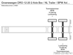 Groenewegen DRO-12-20 2-Axle Box / NL Trailer / BPW Axles