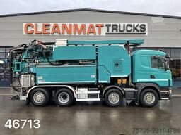 Scania G 480 8x2 Holzmaan 15m³ Combi kolkenzuiger Recy...