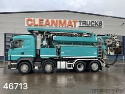 Scania G 480 8x2 Holzmaan 15m³ Combi kolkenzuiger Recy...