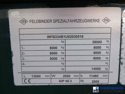 Feldbinder Powder tank alu 60 m3 (tipping)
