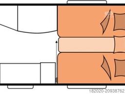 HOBBY De Luxe 495 UL FAHRRADTRÄGER, 1800 KG AUFL.