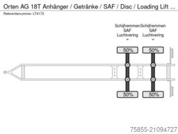 Orten AG 18T Anhänger / Getränke / SAF / Disc / Loadi...
