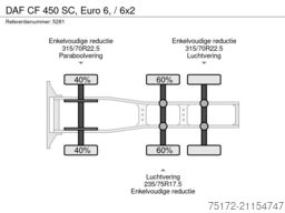 DAF CF 450 SC, Euro 6, / 6x2