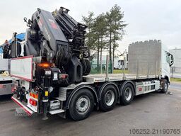 Volvo FH 420 8x4 TRIDEM PRITSCHE + 31m! KRAN HIAB 858...
