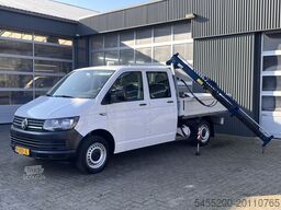 Volkswagen Transporter 2.0 TDI L2H1 DC Laadkraan Airco Tre...
