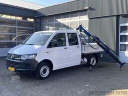 VW Transporter 2.0 TDI L2H1 DC Laadkraan Airco Tre...