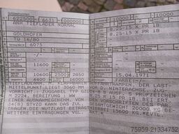 GOLDHOFER TÜ16/80 2-Achs Tieflader BPW Reifen+Bremsen 90%