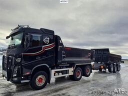 Volvo Fh16 650 6x4 Tipper Truck w/ Sørling Triple Traile