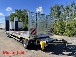 Möslein T4 VB H1 gerade  neuer 4 Achs Tieflader gerade hydraulischen Rampen