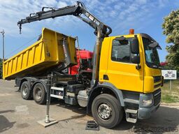 DAF CF 85.410 6X4 21T HOOKLIFT + CRANE HIAB 166-3 H...
