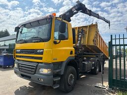 DAF CF 85.410 6X4 21T HOOKLIFT + CRANE HIAB 166-3 H...