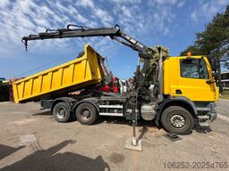 DAF CF 85.410 6X4 21T HOOKLIFT + CRANE HIAB 166-3 H...