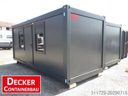 Decker Containerbau Bürocontainer 20ft, auf ABR, sofort