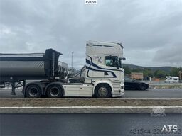 Scania R580 6x4 tractor and 2007 DAMM tipper semi.