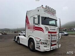 Scania S650 6x2 trekkvogn m/ hydraulikk, NATO kontakt og