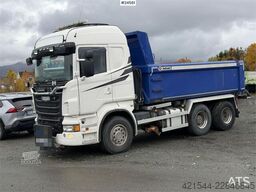Scania R560 6x2 tipper equipped for snowplowing, with und