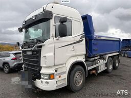 Scania R560 6x2 tipper equipped for snowplowing, with und