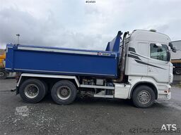Scania R560 6x2 tipper equipped for snowplowing, with und