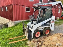 Bobcat S70 Compact Loader with Sweeper, Bucket and Pallet