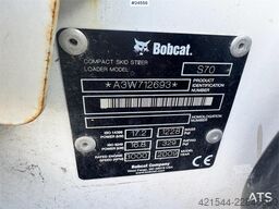 Bobcat S70 Compact Loader with Sweeper, Bucket and Pallet
