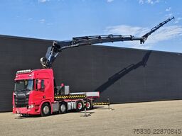 Scania R650 V8 8x4 / HMF 9520 + JIB + WINCH / 140.000 ...