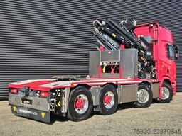 Scania R650 V8 8x4 / HMF 9520 + JIB + WINCH / 140.000 ...