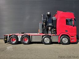 Scania R650 V8 8x4 / HMF 9520 + JIB + WINCH / 140.000 ...