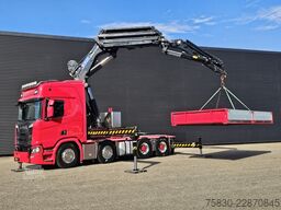 Scania R650 V8 8x4 / HMF 9520 + JIB + WINCH / 140.000 ...