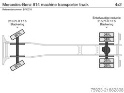 Mercedes-Benz 814 machine transporter truck