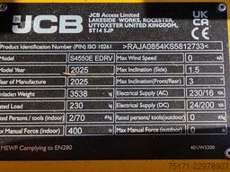 JCB S4550E Valid inspection, 16m Working Height, 230kg