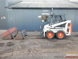 BOBCAT 543 NL Bobcat met nieuwe banden, 2 x bak, palle...