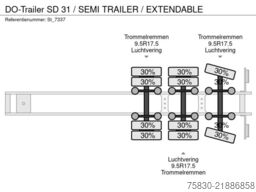 DO-Trailer SD 31 / SEMI TRAILER / EXTENDABLE