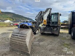 Volvo EW160E Wheeled Excavator with Rototilt and Grading