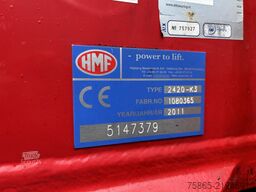 DAF CF 85 360 Euro 5 / HMF 2420 K3 Crane - Remote C...