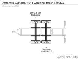 Oosterwijk JOP 3500 10FT Container trailer 3.500KG