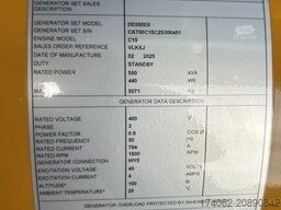 CAT DE550E0 - C15 - 550 kVA Generator - DPX-18027