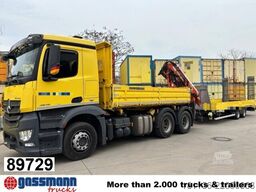 Autocarro ribaltabile Mercedes-Benz Antos 2645 L 6x4 mit Heckkran Atlas 165.2E-A2,