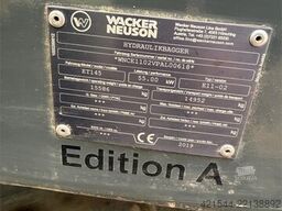 Wacker Neuson ET145 Excavator with Tiltrotator and Digging Bucke