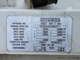 GROENEWEGEN DRO 12-20 / LOADING LIFT STEERING AXLE /APK /TU...