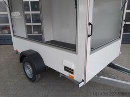 trailershop Event Trailer Infostand 2 Klappen 230Volt Licht