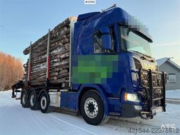 Scania R770 Pusher Timber Truck with Jonsred J1088 crane