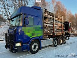 Scania R770 Pusher Timber Truck with Jonsred J1088 crane