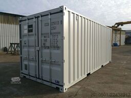 20 Fuß Double Door Seecontainer RAL7016 & RAL 7035 KONTENER
