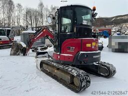 Yanmar Vio57-6B crawler excavator with tilt, grapple and