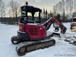 Yanmar Vio57-6B crawler excavator with tilt, grapple and