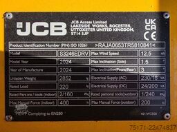 JCB S3246E Electric, 12m Working Height, 320kg Capacit
