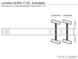 Lintrailers 2LSDU 17-20 , Extendable