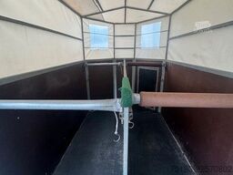 KH Anhängerbau 2 Pferdeanhänger Holz/Plane 2t.