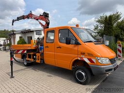 MERCEDES-BENZ Sprinter 413 CDI 4X4 ALLRAD DoKa+Kran Atlas 35.1