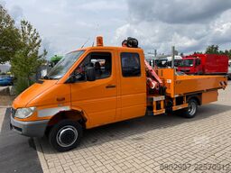 MERCEDES-BENZ Sprinter 413 CDI 4X4 ALLRAD DoKa+Kran Atlas 35.1
